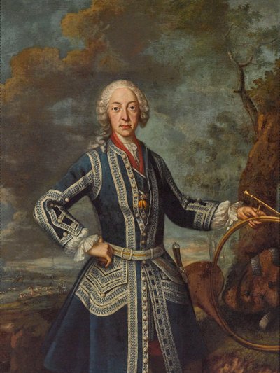 Maximilian III Joseph i jaktkjole (olje på lerret) av Georges Desmarées
