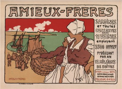Friends Brothers-plakat, 1899 av Georges Fay