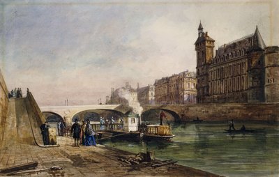 På Seinen, Paris, av Georges Francois Guiaud