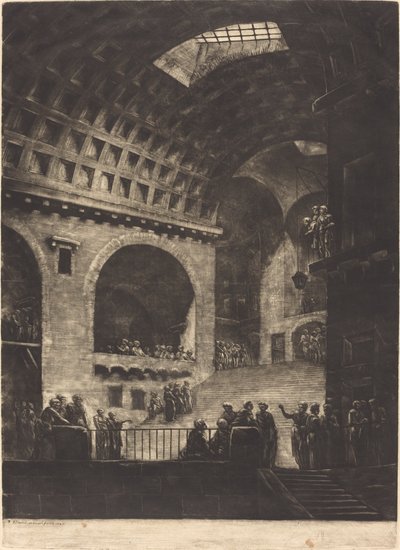 Utsikt over et fengsel av Georges François Blondel