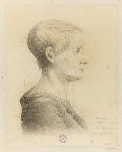 Portrett av Anne-Josèphe Théroigne de Méricourt 1762-1817, 1816. av Georges François Marie Gabriel