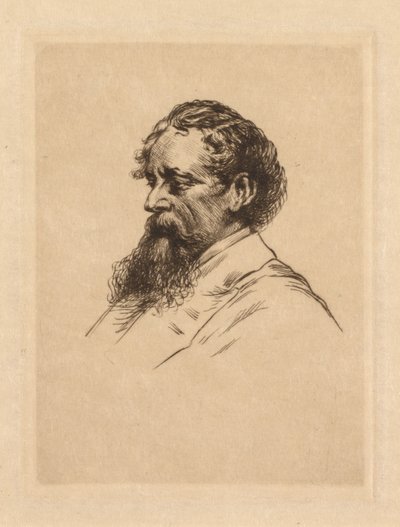 Portrett av Charles Dickens av Georges Gorvel
