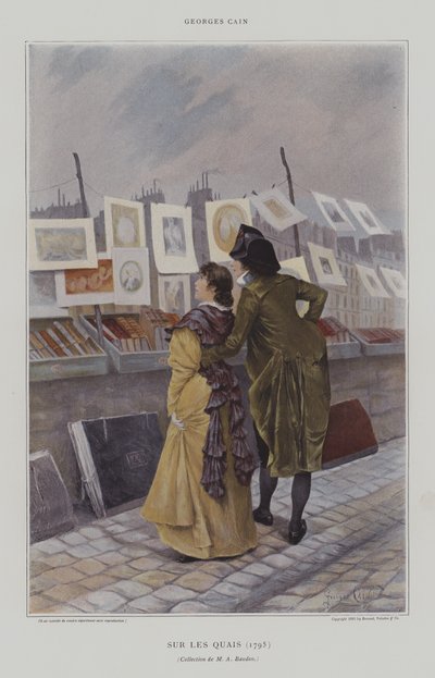 On the Quays (1795) av Georges Jules Auguste Cain