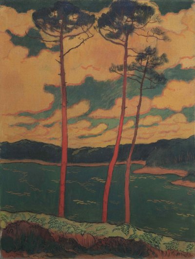 The Red Pines, 1888. av Georges Lacombe