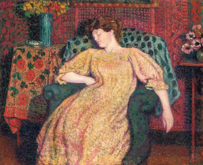 Sovende, eller The Siesta, ca. 1906 av Georges Lemmen