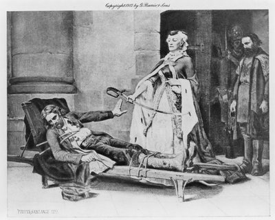 Tadeusz Kosciuszko nektet sverd tilbudt av Catherine II, 1883 av Georges Louis Poilleux Saint Ange
