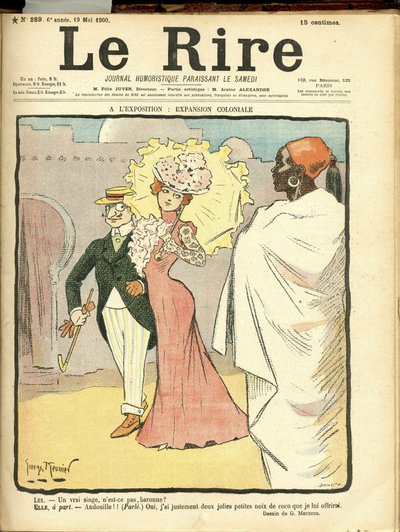 Illustrasjon av Georges Meunier (1869-1934) for omslaget til Le Rire av Georges Meunier