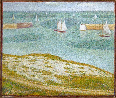 Inngangen til havnen (olje på lerret) av Georges Pierre Seurat