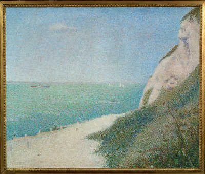 Strike mot nedre rumpe, Honfleur (olje på lerret) av Georges Pierre Seurat
