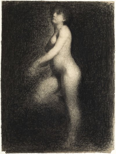 Naken, ca 1881-1882. av Georges Pierre Seurat