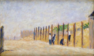 Presser inn polakkene, ca. 1882 av Georges Pierre Seurat