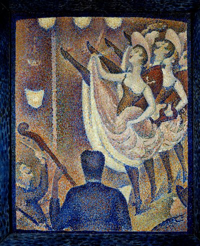 Studer for chahuten Danceuses de chahut, dans en skandale, danseform som dukket opp samtidig med den franske Cancan, rundt 1830 i Montparnasse. Maleri av Georges Seurat (1859-1891) 1889 Buffalo. Albright Knox Art Gallery - Studie for Le Chahut. Da av Georges Pierre Seurat