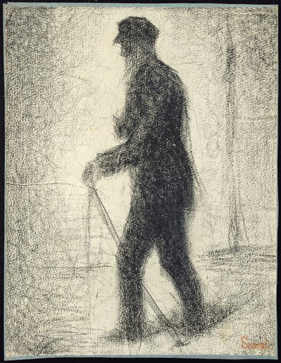 Gående, ca. 1882 av Georges Pierre Seurat