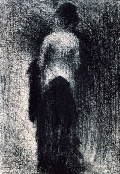 Kvinne sett fra baksiden, c1880-1891 av Georges Pierre Seurat
