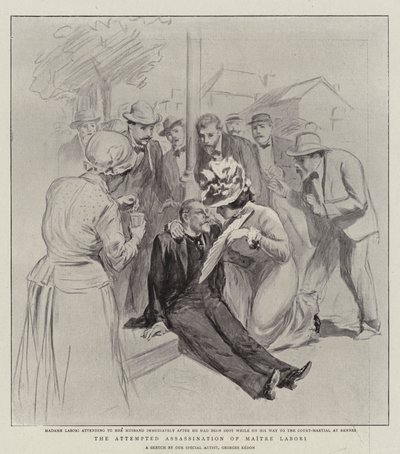 Attentatforsøket på Maitre Labori av Georges Redon