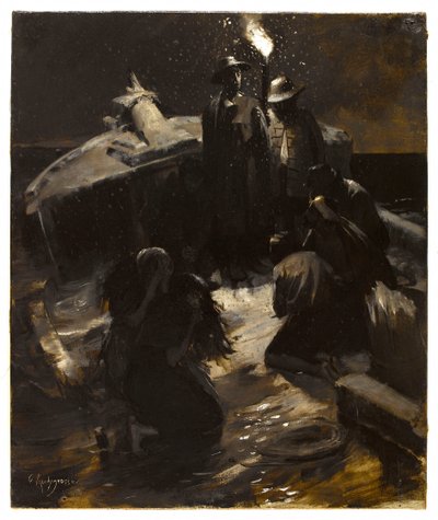 Skipsvraket. av Georges Rochegrosse