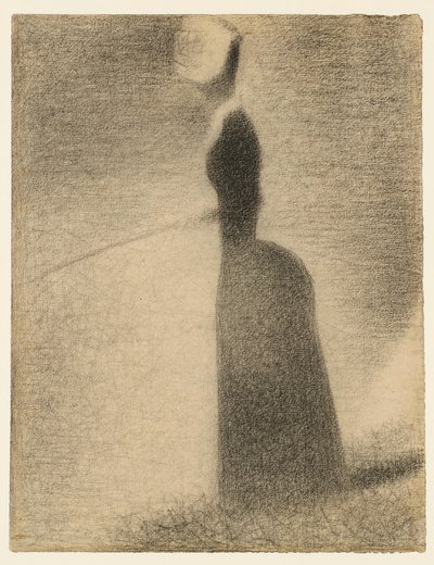 En fiskende kvinne av Georges Seurat