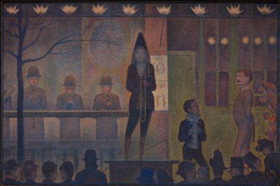 Sirkusbiattraksjon av Georges Seurat