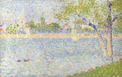 Seinen sett fra Grande Jatte. 1888 av Georges Seurat