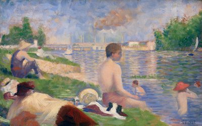 Sluttstudie for «Badegjester i Asnières» av Georges Seurat
