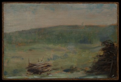 Landskap ved Saint-Ouen av Georges Seurat