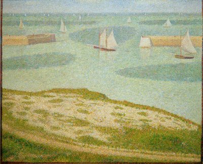 Port-en-Bessin, inngang til ytre havn av Georges Seurat