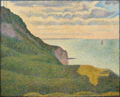 Havlandskap ved Port-en-Bessin, Normandie av Georges Seurat