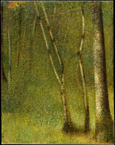 Skogen ved Pontaubert av Georges Seurat