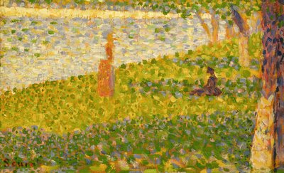 Kvinner på elvebredden, studie for La Grande Jatte, ca. 1885-86 av Georges Seurat