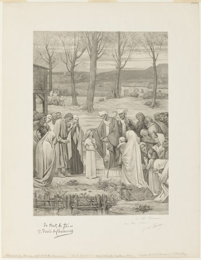Saint Genevièves pastorale liv (midtpanelet) av Georges William Thornley