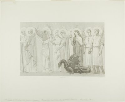 Saint Genevièves pastorale liv (høyre panel) av Georges William Thornley