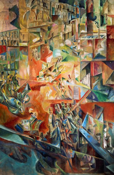 Metropolis, av Georges Yakoulov (1884-1928). Russland, 1900-tallet. av Georges Yakoulov