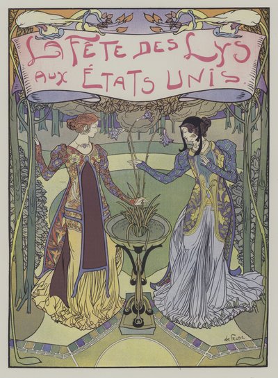 The Fete des Lilies i USA (Festival of Lilies i USA) av Georges de Feure