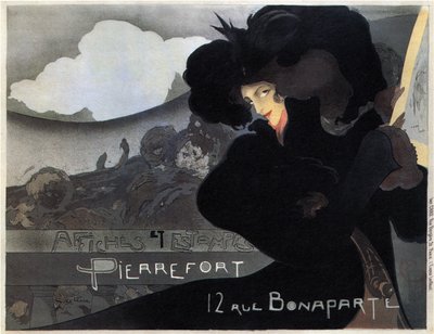 Pierrefort, plakater og frimerker, 1898 av Georges de Feure