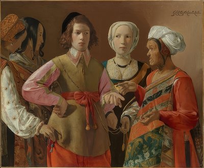 Spådame. Sannsynligvis 1630-tallet av Georges de La Tour