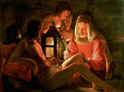 St. Sebastian passet av den hellige kvinne av Georges de La Tour