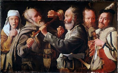 Bråk mellom musikere (olje på lerret av Georges de La Tour