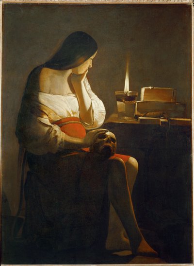 La Madeleine a la Veilleuse - Magdalen med nattlyset ... av Georges de La Tour
