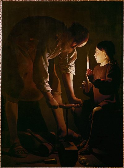 Sankt Josef Carpenter … av Georges de La Tour