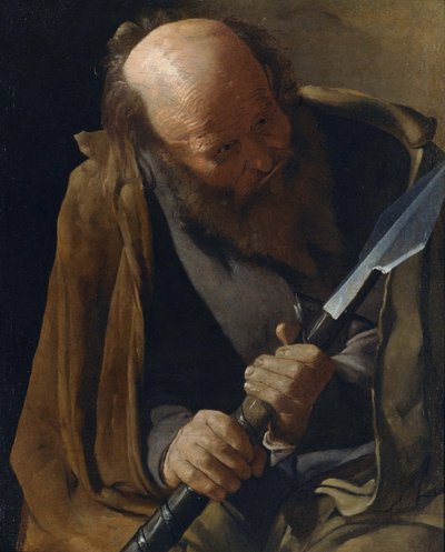 Den hellige apostelen Thomas av Georges de La Tour