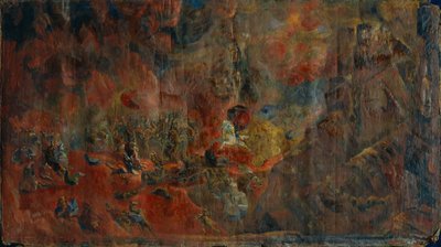 Slagscene, 1912 av Georgy Bogdanovich Yakulov