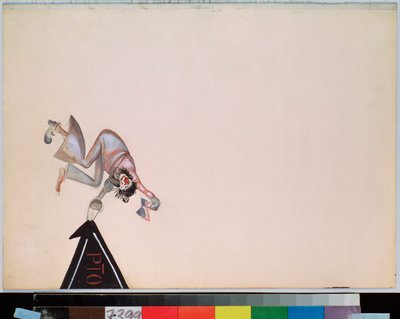 Forberedende dekor for operetten ""Girofle Girofla"" (Girofle-Girofla) av Charles Lecocq (1832-1918) (Scenedesign for operetten Girofle Giroflia, av Charles Lecocq) - Verk av Georgi Bogdanovich Yakulov (1884-1928), gouache på papir av Georgy Bogdanovich Yakulov