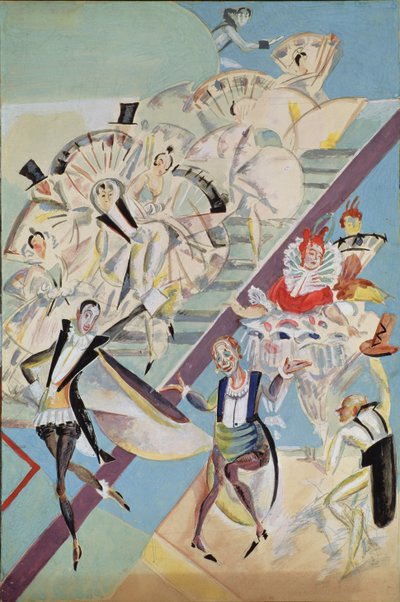 Scenografi for operetten Girofle-Giroflia av Ch. Lecocq, 1922 av Georgy Bogdanovich Yakulov