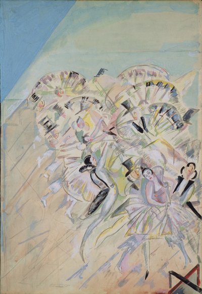 Scenografi for operetten Girofle-Giroflia av Ch. Lecocq, 1922 av Georgy Bogdanovich Yakulov