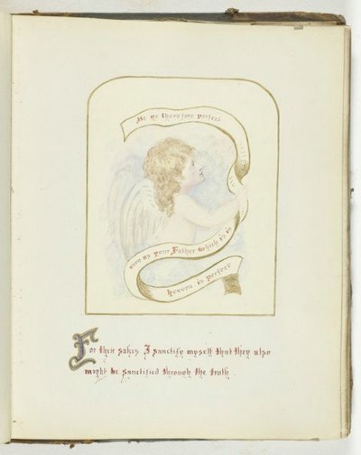 Uten tittel [kerub med religiøs tekst], 185568. av Georgina Cowper