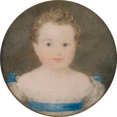 Portrett av Orlando George Charles Bridgeman, etterpå 3. jarl Bradford, som barn (1819-1898), ca. 1821-22 (olje og lerret) av Georgina Viscountess Newport Moncreiff