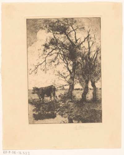 Ku ved vannkanten av Gerard Altmann (signed by artist)