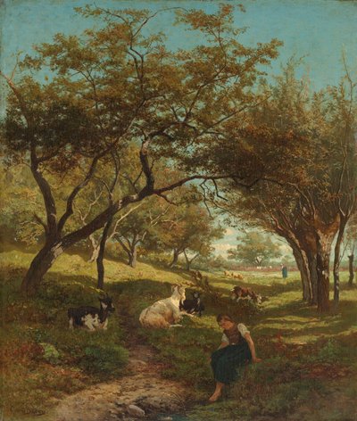 Geitegjeterinnen av Gerard Bilders (signed by artist)