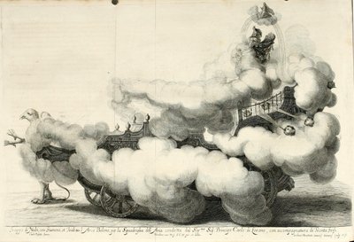 Seiersslaget om luft og vann. Feiring til hest - Vognen (1667) av Gerard Bouttats
