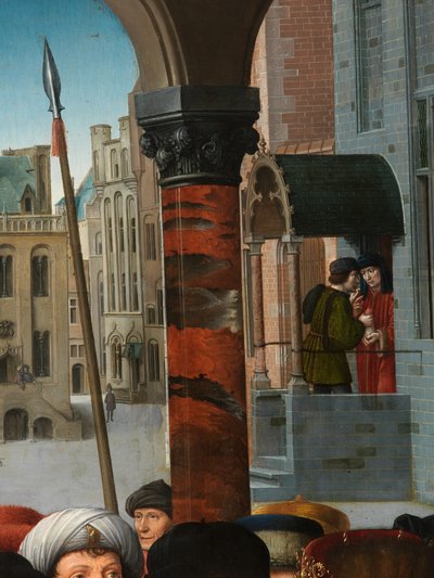 Detalj av Cambyses-dommen av Gerard David